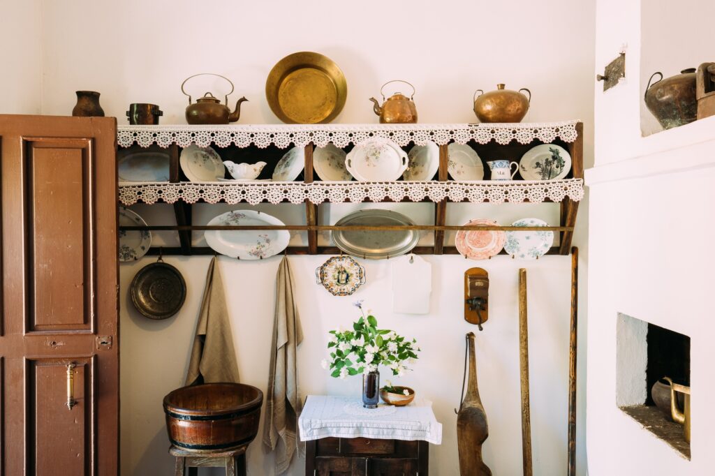 Interior Of Belarusian House Of Early Twentieth Century In Belar
