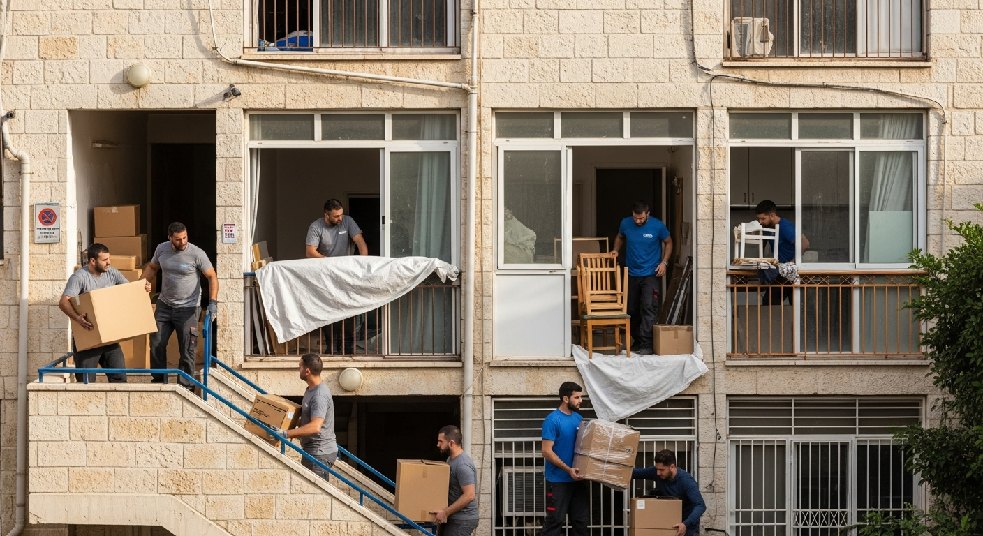 תמונה שממחישה פינוי 15 דירות סטודנטים באוגוסט: איך דוד הפך את האתגר העונתי להזדמנות עסקית